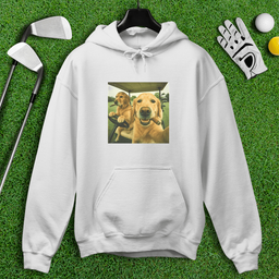 Golden Retriever Golfers Selfie Hoodie