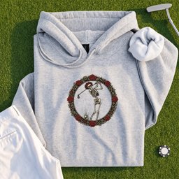 Rose Skeleton Crest Hoodie