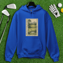 Vintage Japanese Golf Scene Hoodie