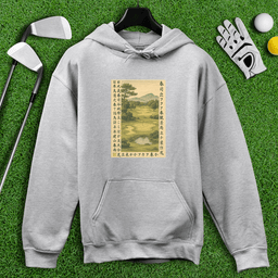 Vintage Japanese Golf Scene Hoodie