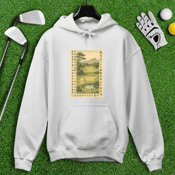 Vintage Japanese Golf Scene Hoodie