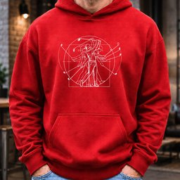 Vitruvian Man Swing Hoodie