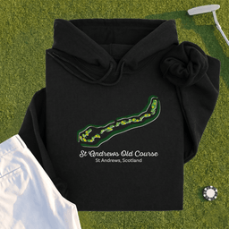 St Andrews Course Map Hoodie