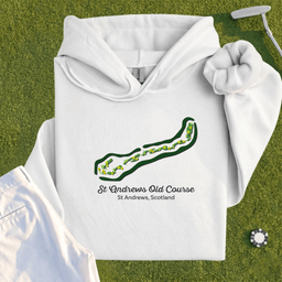 St Andrews Course Map Hoodie