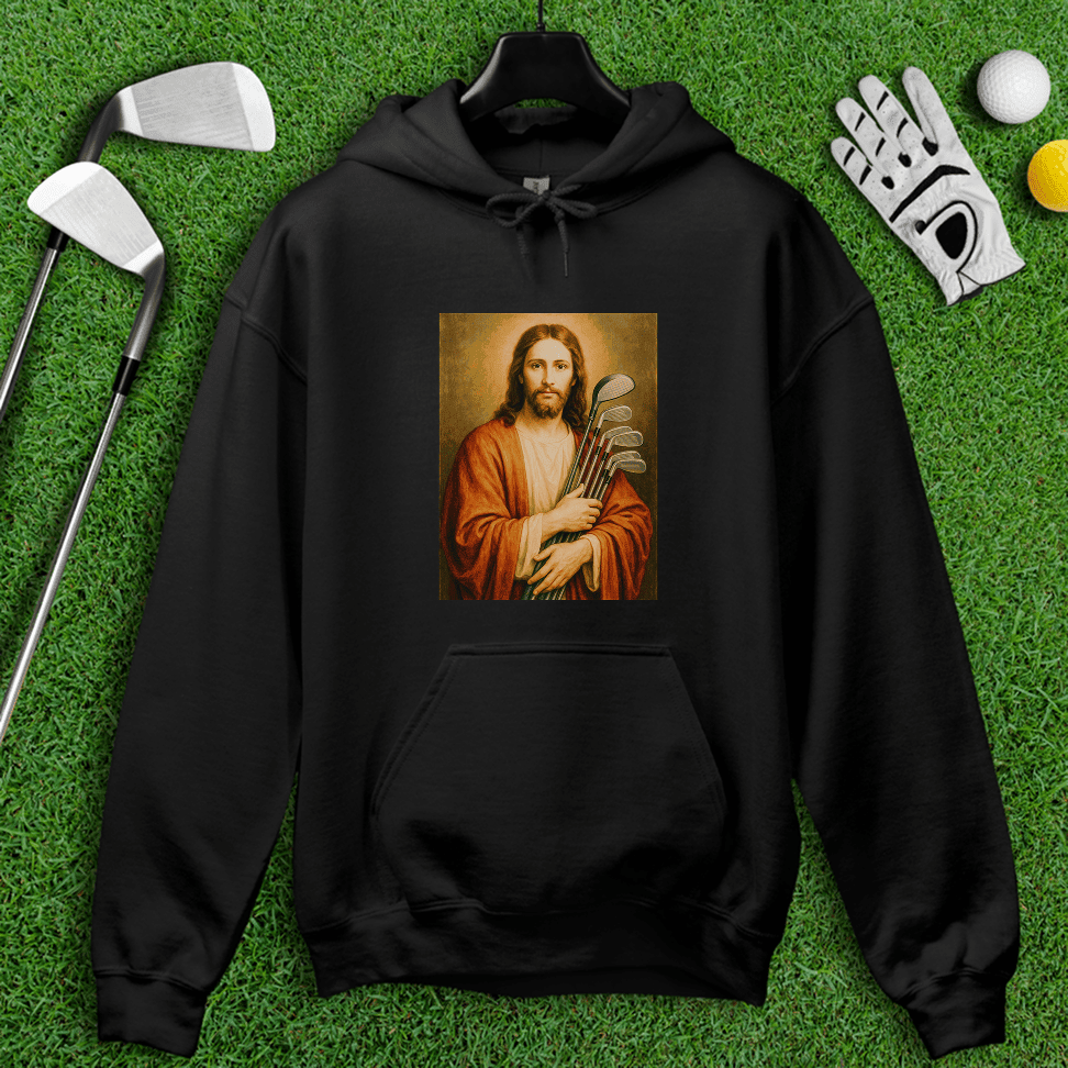 Jesus Hold Golf Clubs Hoodie