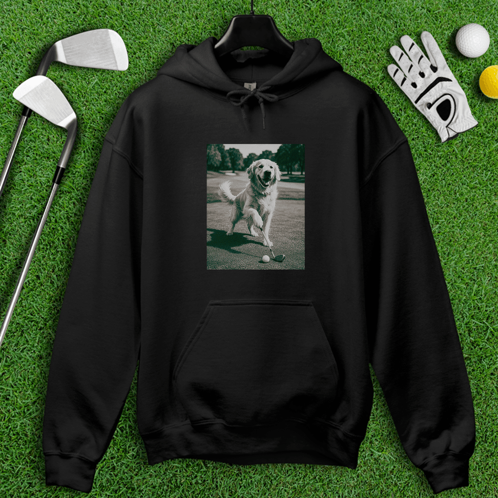 Golden Retriever Golfing Hoodie