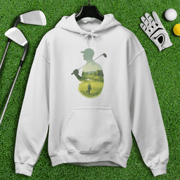 Golfer Tranquil Reflection Hoodie