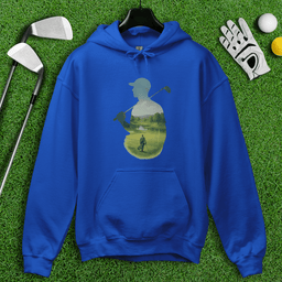 Golfer Tranquil Reflection Hoodie