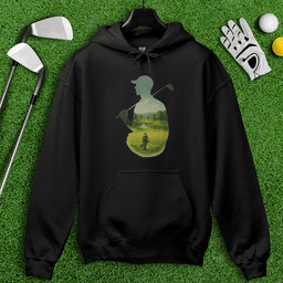 Golfer Tranquil Reflection Hoodie