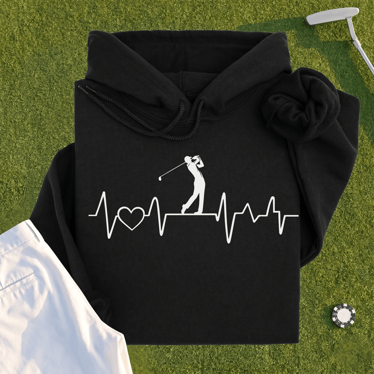 Golf Heartbeat Line Hoodie