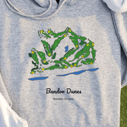 Bandon Dunes Course Map Hoodie