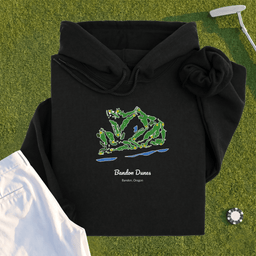 Bandon Dunes Course Map Hoodie