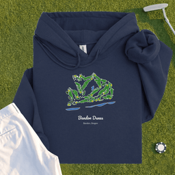 Bandon Dunes Course Map Hoodie