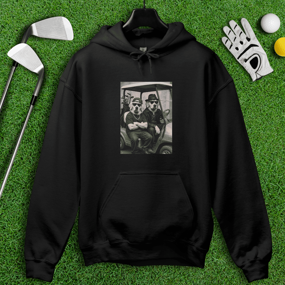 Golden Retriever Gangster Golfer Hoodie