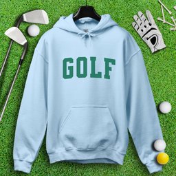 Minimalist Golf Text Hoodie