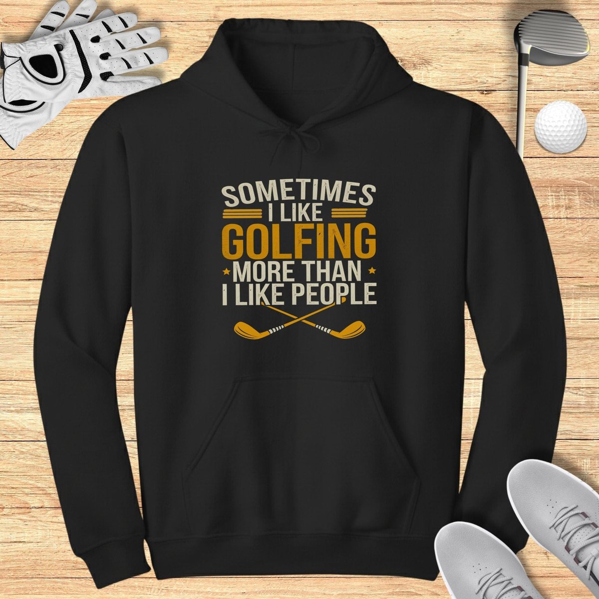 Golf Over People Hoodie