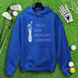 Golf Over Punching People Hoodie