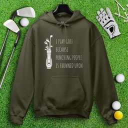 Golf Over Punching People Hoodie