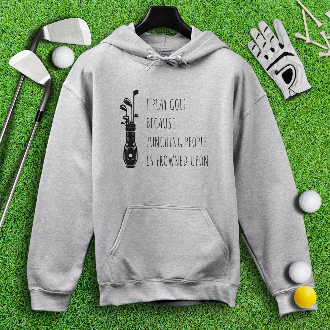 Golf Over Punching People Hoodie