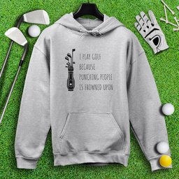 Golf Over Punching People Hoodie