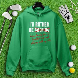 Rather Be Golfing I Mean Laundry Hoodie