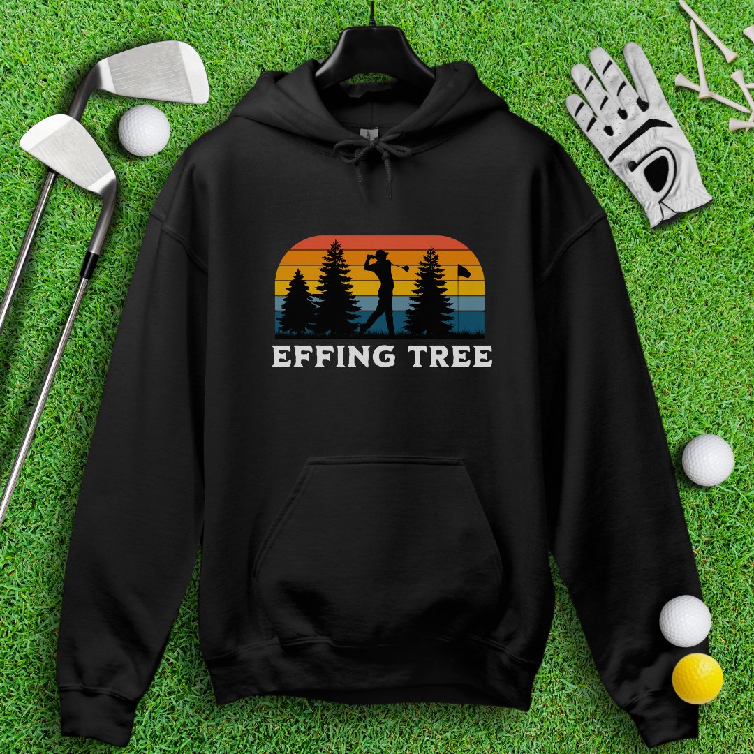 Effing Tree Retro Sunset Hoodie