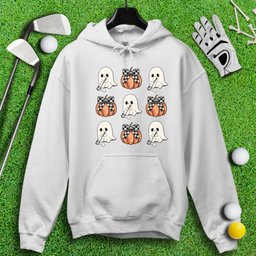 Cute Coquette Golfing Ghost Hoodie