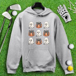 Cute Coquette Golfing Ghost Hoodie