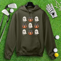 Cute Coquette Golfing Ghost Hoodie
