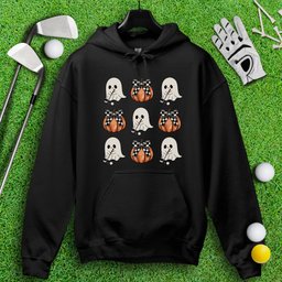 Cute Coquette Golfing Ghost Hoodie