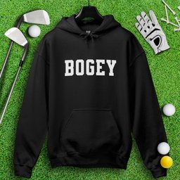 Simple Bogey Text Hoodie