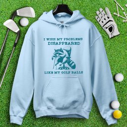 Problems Disappeared Like Golf Balls Hoodie
