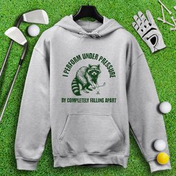 Falling Apart Under Pressure Raccoon Hoodie
