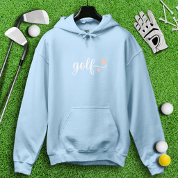 Cute Simple Golf Heart Hoodie