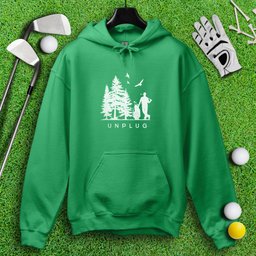Unplug Outdoor Golfer Hoodie
