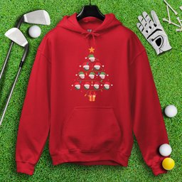 Golf Ball Christmas Tree Hoodie