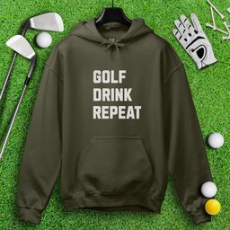 Golf Drink Repeat Hoodie
