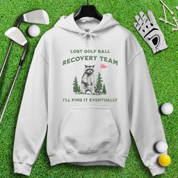 Golf Ball Recovery Team Raccoon Hoodie
