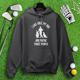 Golf, Dog, and Maybe 3 People Hoodie