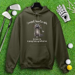 Forgot How to Golf Raccoon Hoodie