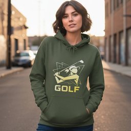 Golfer Silhouette Hoodie