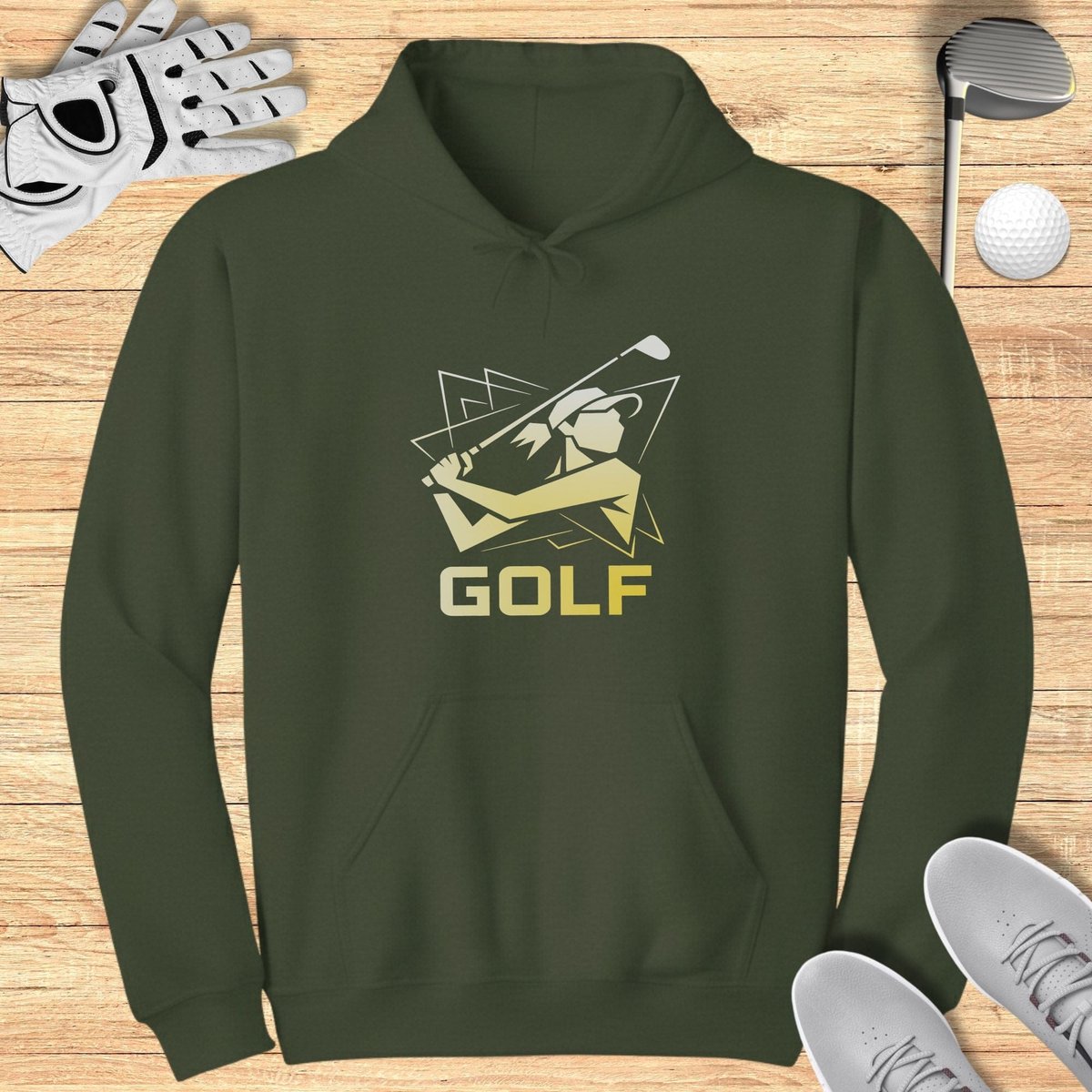 Golfer Silhouette Hoodie