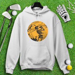 Moonlight Skeleton Golfer Hoodie