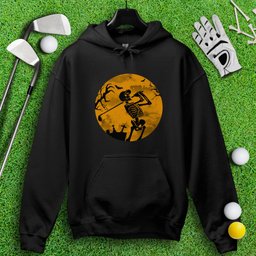 Moonlight Skeleton Golfer Hoodie