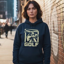 Golfer Silhouette Hoodie