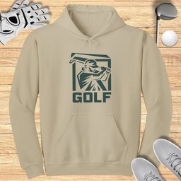 Golfer Silhouette Hoodie