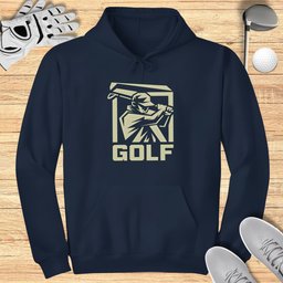 Golfer Silhouette Hoodie