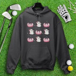 Pink Coquette Golfing Ghost Hoodie