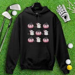 Pink Coquette Golfing Ghost Hoodie