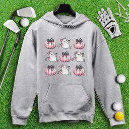 Pink Coquette Golfing Ghost Hoodie